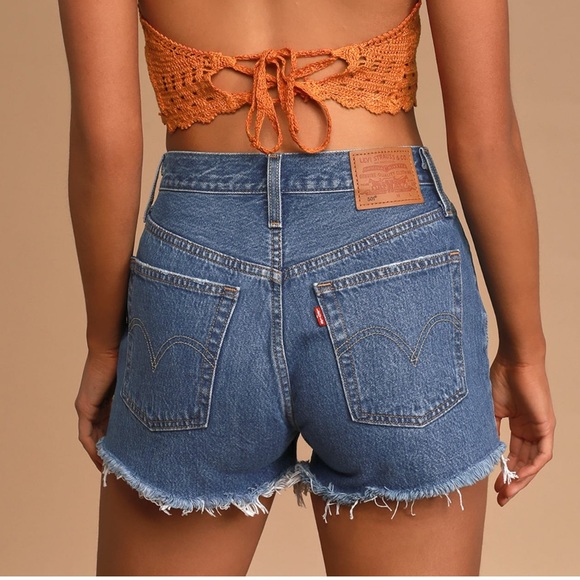 Levi's Pants - Levi’s 501 cutoff shorts medium wash size 28